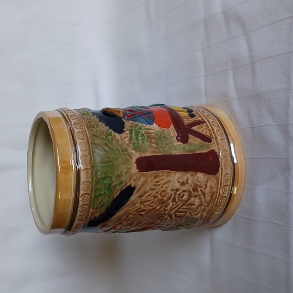 Vintage German Style Beer Stein/Mug w/Dining Scene - Picture 4 of 6